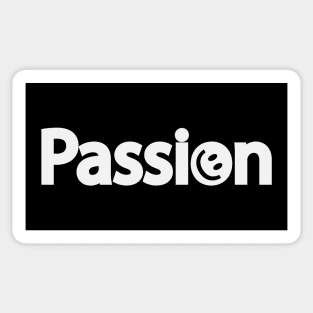 Passion artistic typography design Sticker